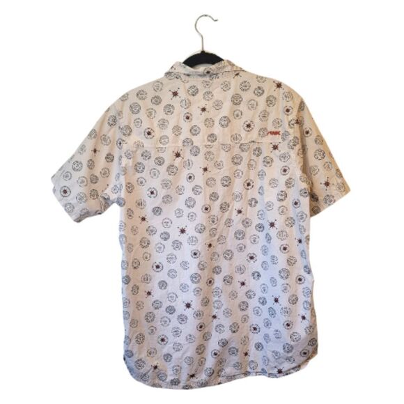 Mountain Khakis Relaxed Fit White Compass Motif Shirt - Picture 2 of 6